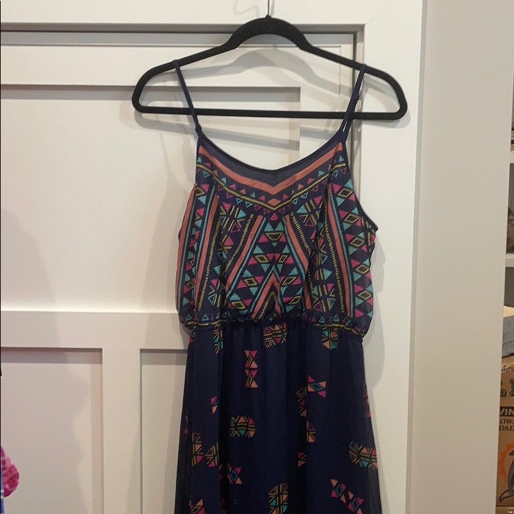 Navy Maxi dress.